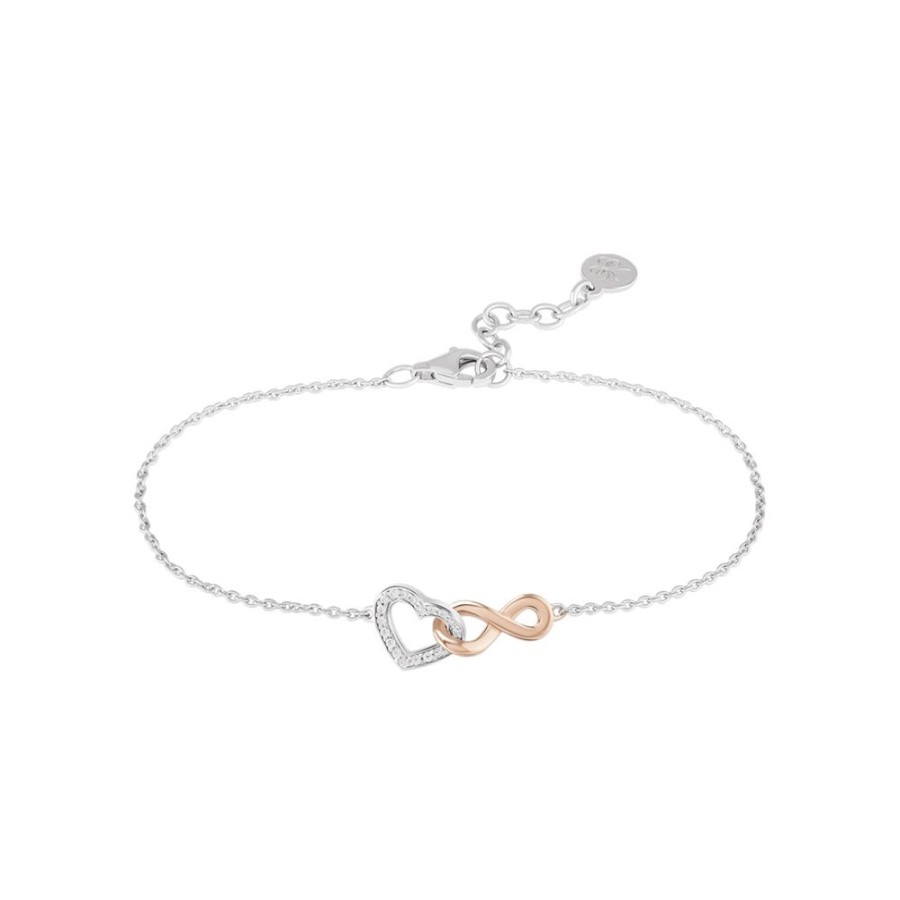 Joias BOW HAPPY Pulseiras | Pulseira Lovers Heart Iii Rose Gold