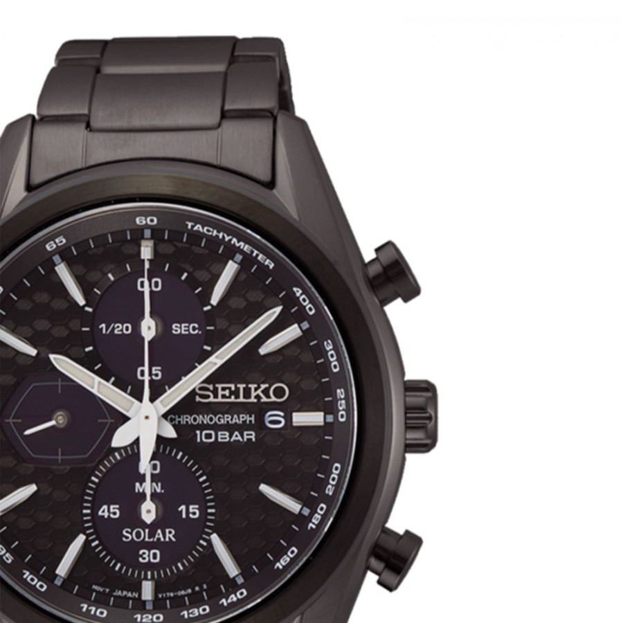 Relogios SEIKO Relogios Solares | Relogio Macchina Sportiva Preto