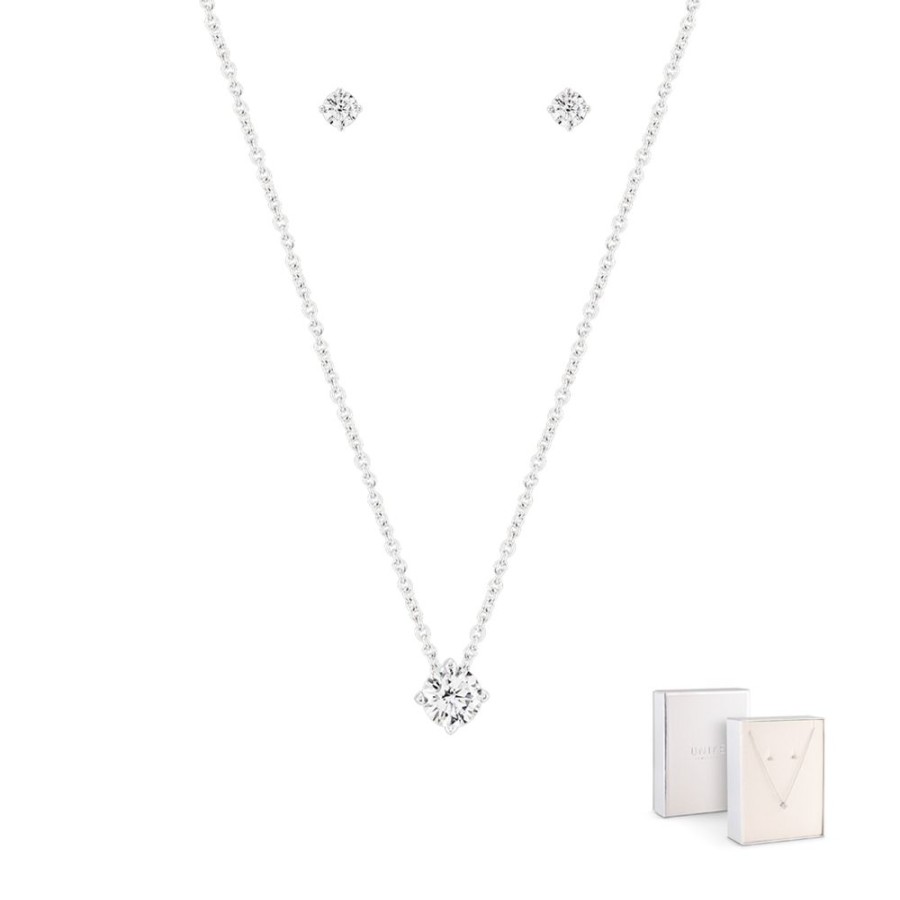 Joias UNIKE JEWELLERY Conjuntos | Conjunto Classy Solitaire Simple